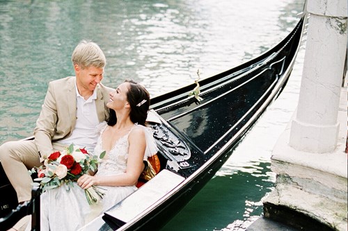matrimonio in gondola, venezia