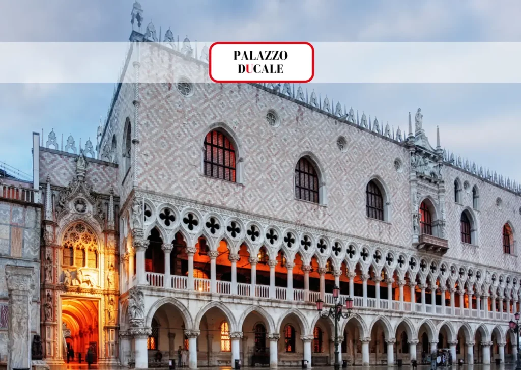 Vista frontale del Palazzo Ducale