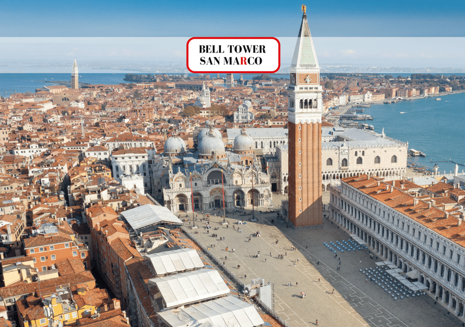 San Marco view overhead with lagoon and house details