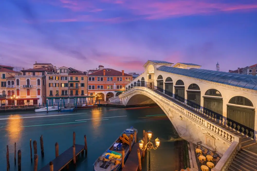 Majestic Rialto bridge view (suggestive edited picture)