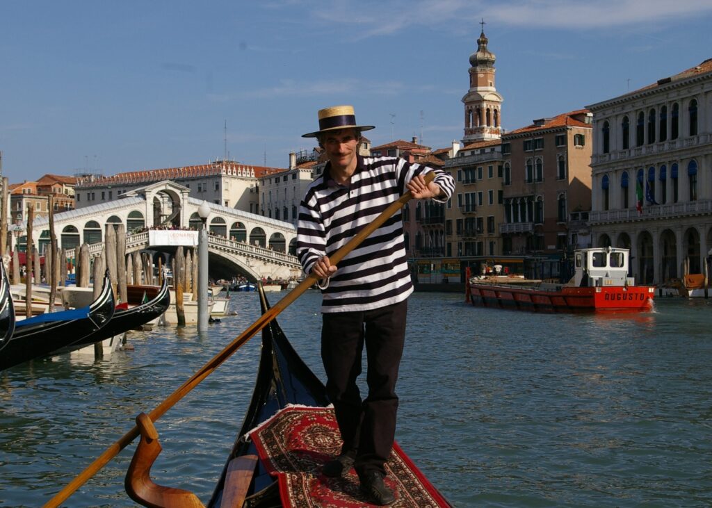 GONDOLIER SMILING
